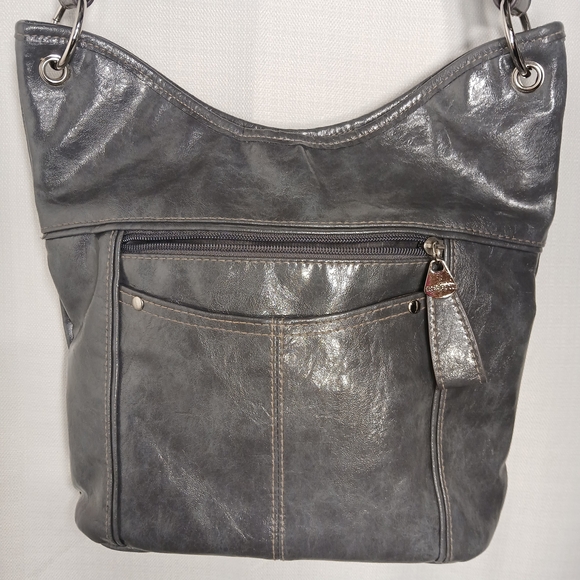 Rosetti Handbags - Rosetti Shiny Gray Shoulder Bag